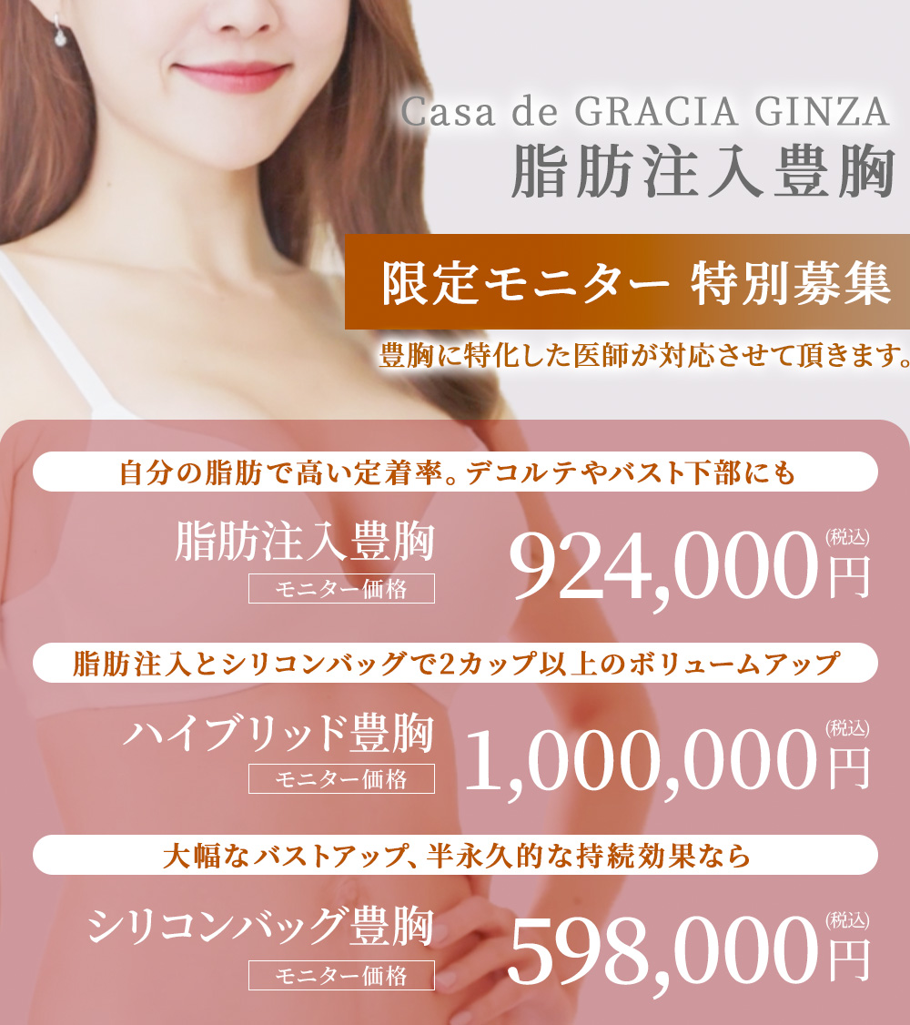 豊胸 特別モニター募集